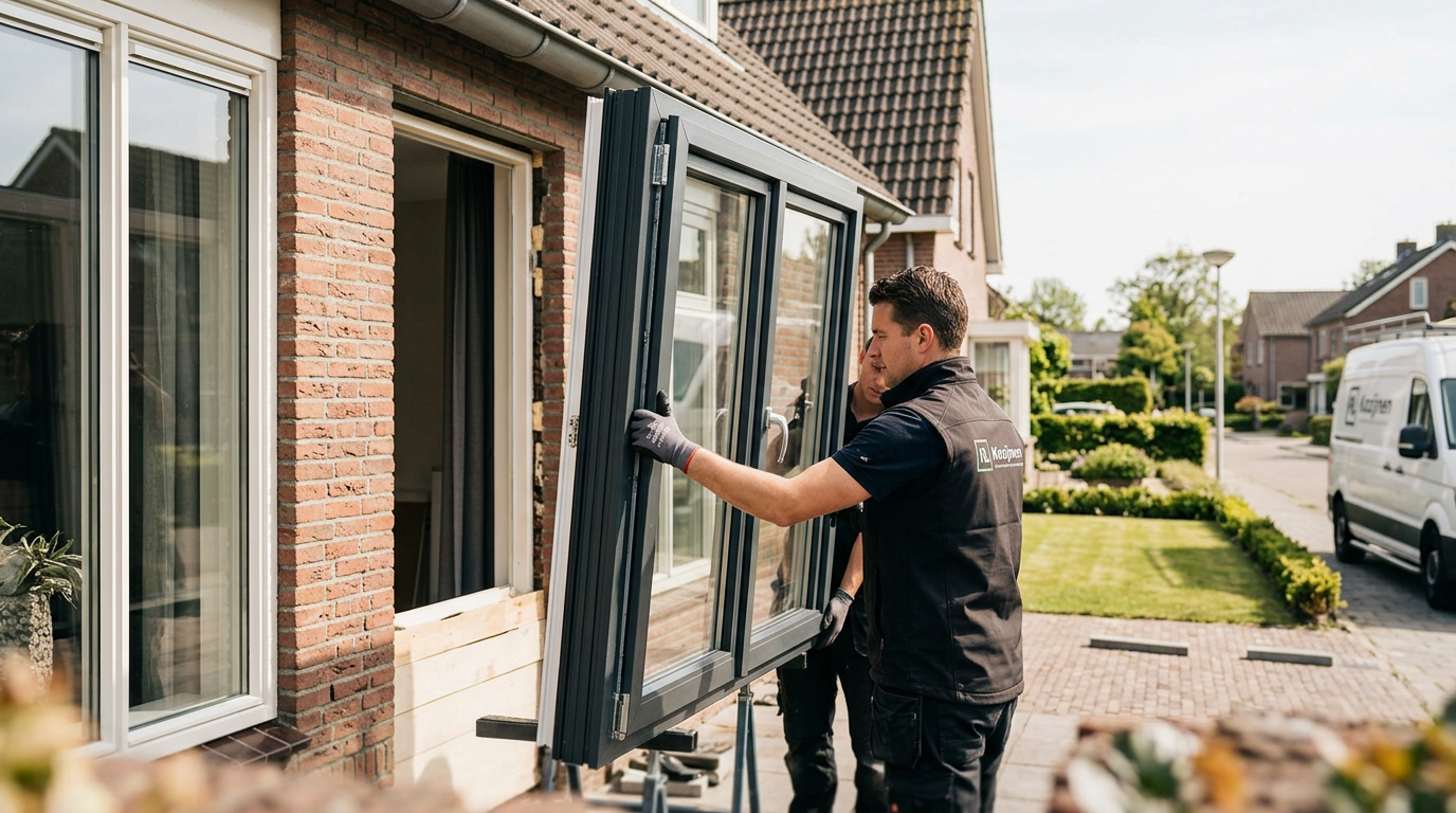 Professionele kozijnen montage van kunststof kozijnen voor optimale isolatie en duurzaamheid.