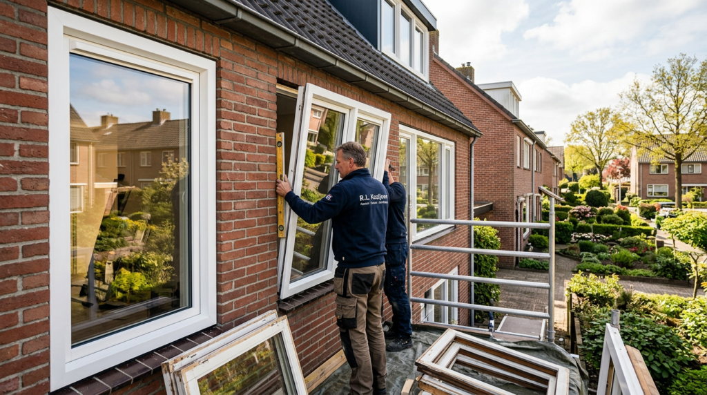 Kunststof kozijnen vervangen door R.L. Kozijnen voor duurzame, energiebesparende oplossingen.