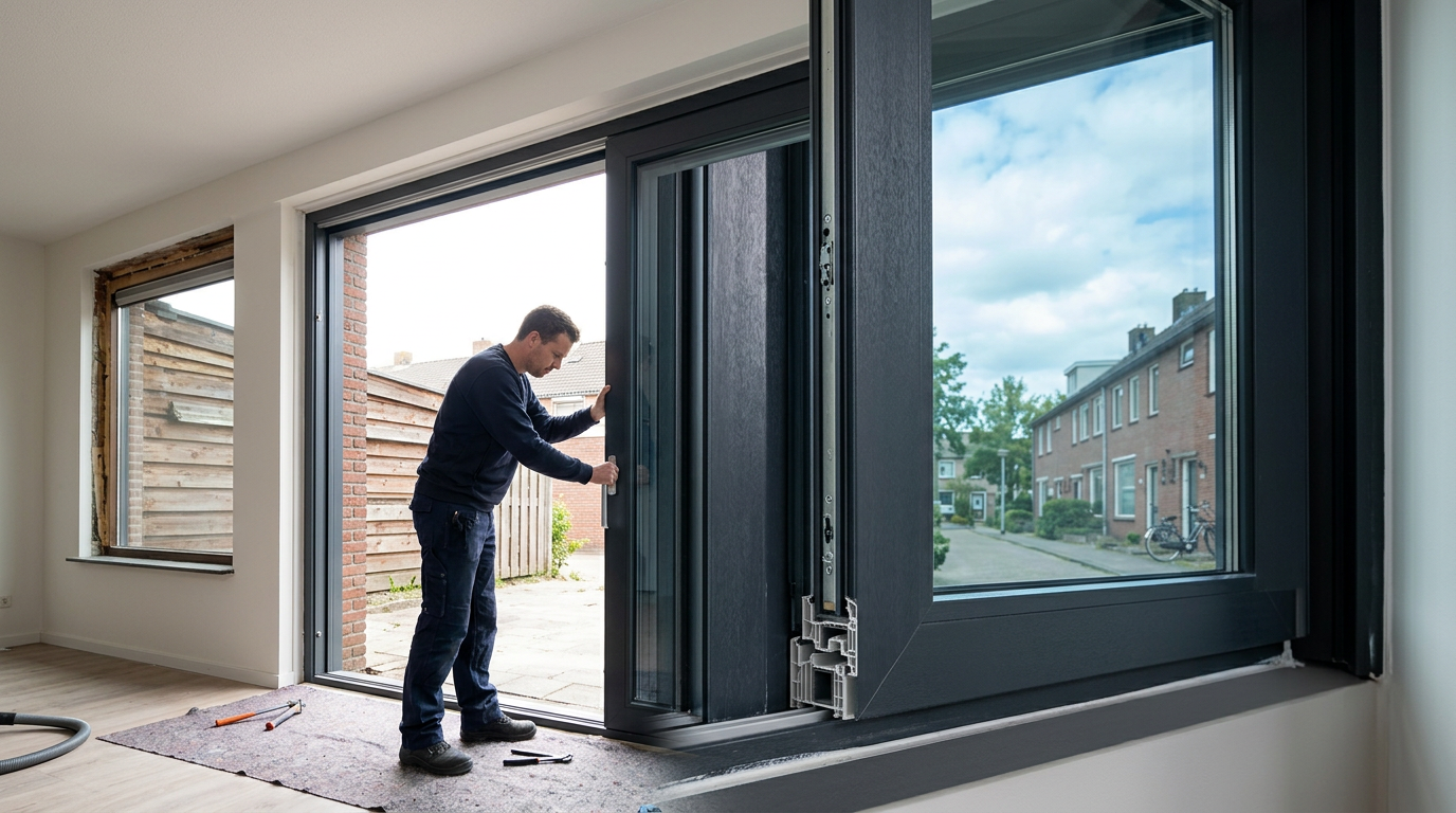 Energiebesparing kunststof kozijnen van R.L. Kozijnen voor isolatie en duurzaamheid.