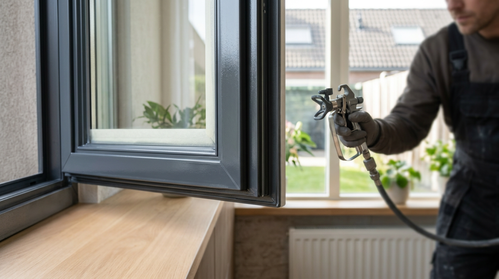 Verkleurde kunststof kozijnen? Zo herstelt een coating de glans!