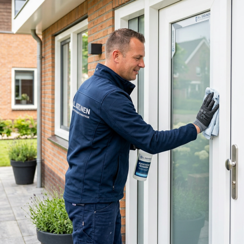 Praktische tips voor het onderhoud van kunststof deuren, geleverd door een vakman.