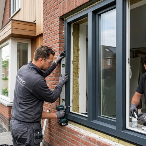 Professionele kunststof kozijnen montage door R.L. Kozijnen: duurzame, isolerende oplossingen.