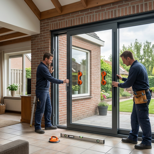 Indicatie van schuifpui kosten voor kunststof exemplaren met HR++ glas.